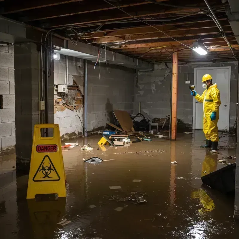 Flooded Basement Electrical Hazard in Graymoor-Devondale, KY Property